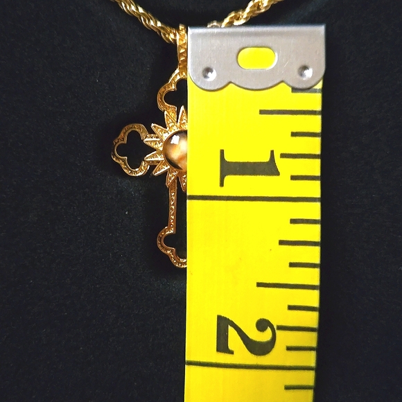 Nativity Stone Cross Necklace w/Authentication Certificate - Picture 16 of 16